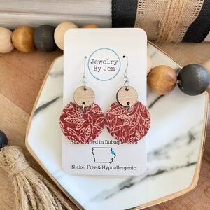 Luna Cranberry Earrings